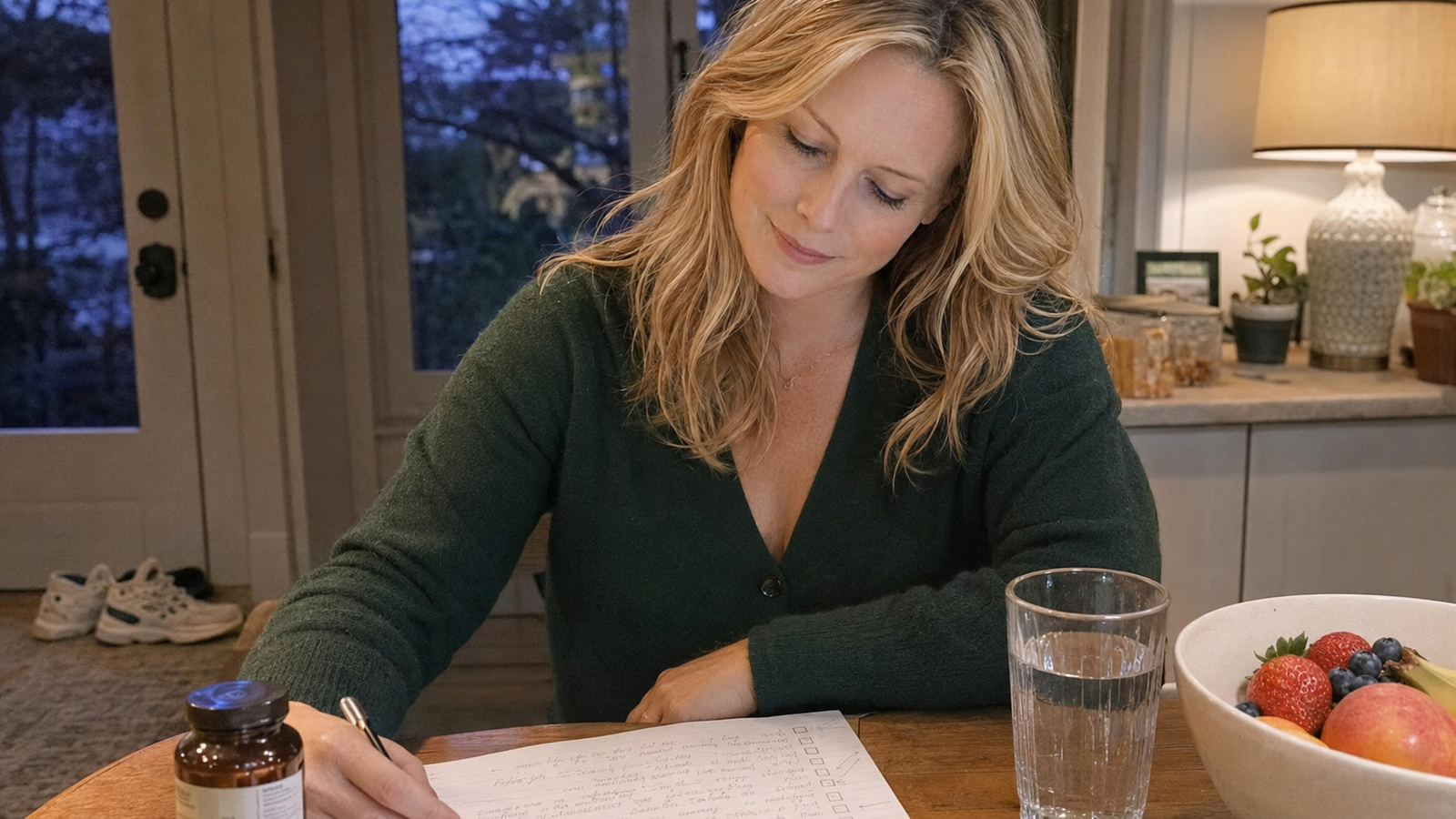 Kate Sullivan following a simple evening wellness ritual